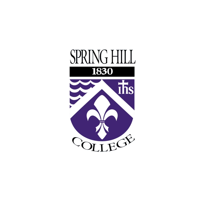 Spring Hill College Historic Shield Logo with Religious Symbolism (Est. 1830) iPhone Case