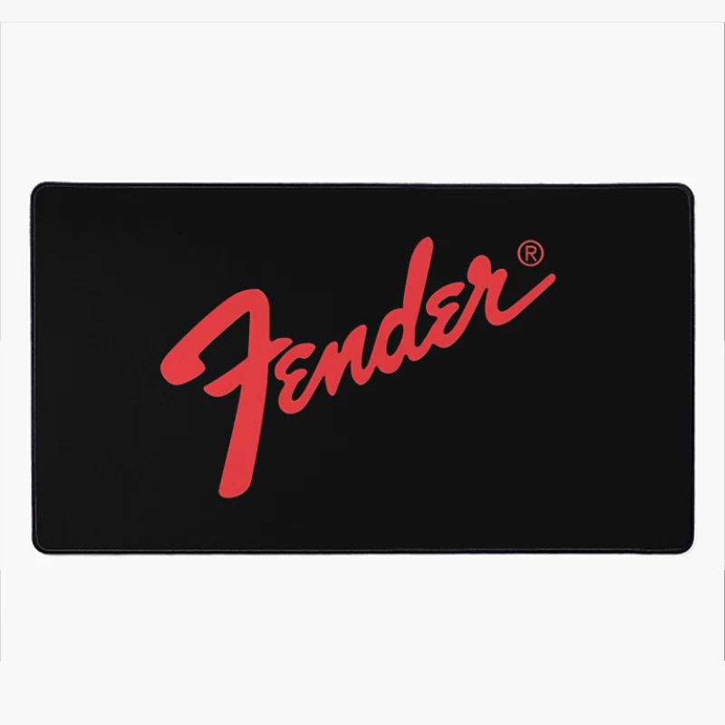 Fender Musical Instruments Corporation Red Logo Desk Mat