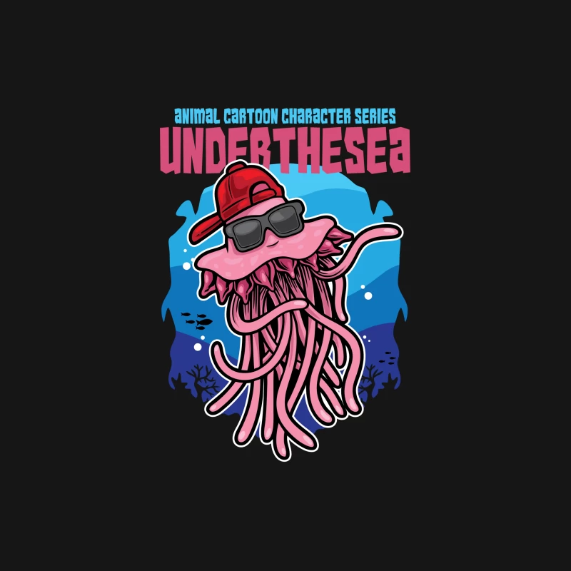Coole Qualle unter dem Meer Herren T-Shirt
