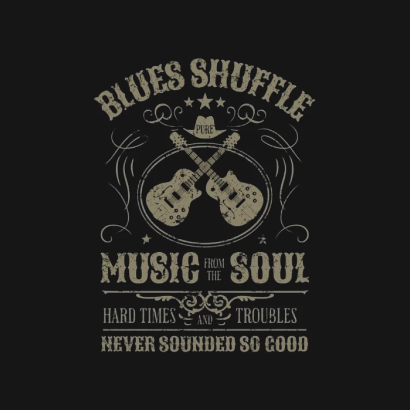 Blues Shuffle Musikdesign Herren T-Shirt