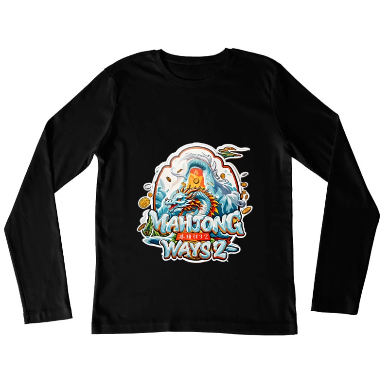 Mahjong Ways 2 Game Logo Female Long Sleeve T-Shirt