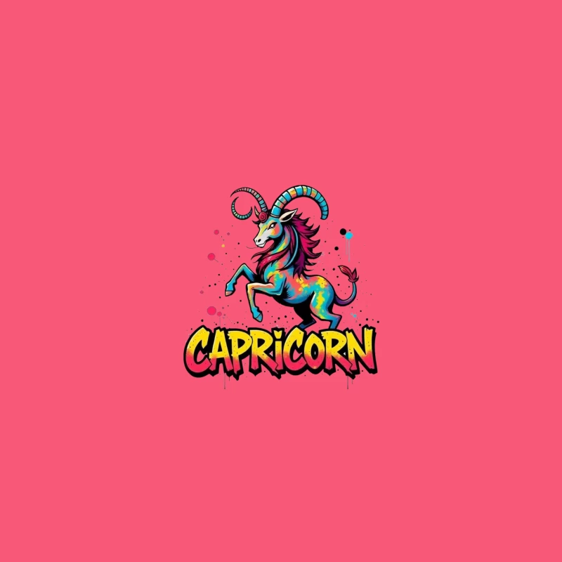 Vibrant Capricorn Zodiac Art iPhone Case