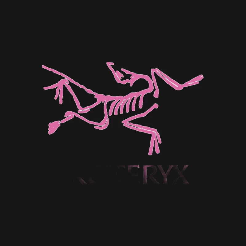 Rosa Archäopteryx Logo Herren T-Shirt