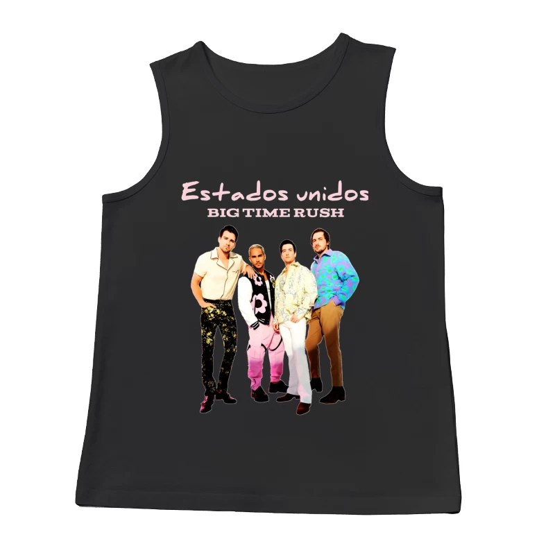 90s Boy Band Big Time Rush in Colorful Fashion Photoshoot Male Tank Top