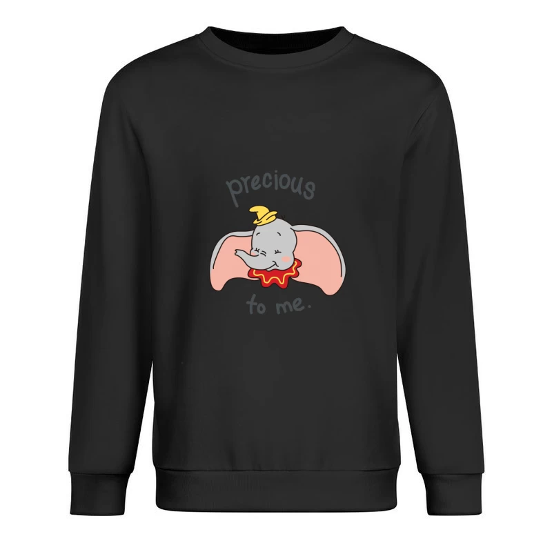 Niedlicher Elefant mit Hut Herren Pullover Sweatshirt