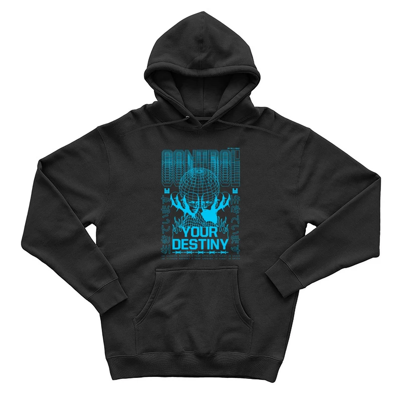 Kontrolliere dein Schicksal mit futuristischem Design Herren Pullover Hoodie