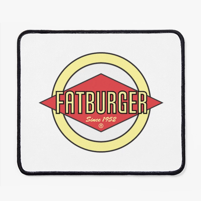 Fatburger Restaurant Classic Logo Design Since 1952 Mouse Pad