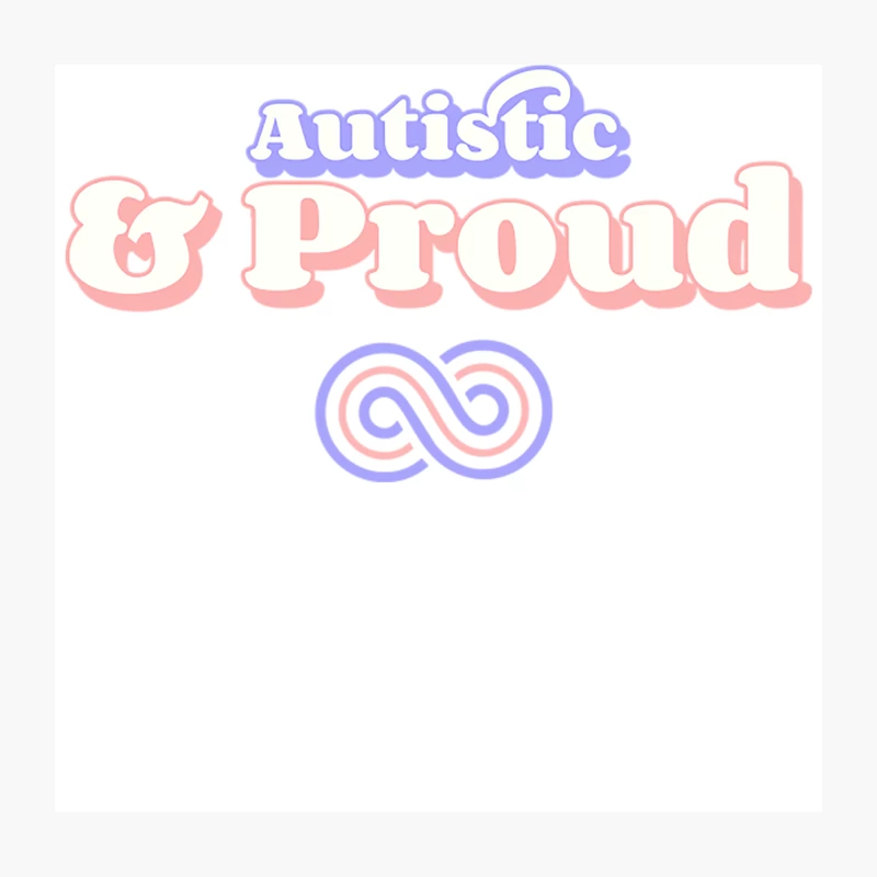 Autistic &amp_ Proud Throw Pillow