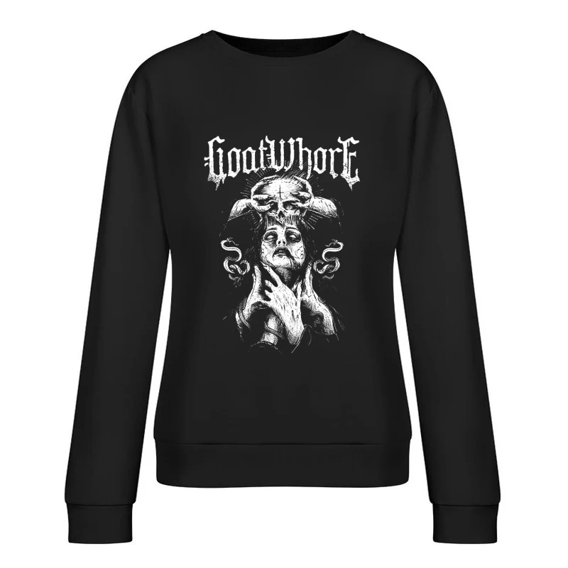 Goatwhore Satan's Flesh Female Pullover Sweatshirt