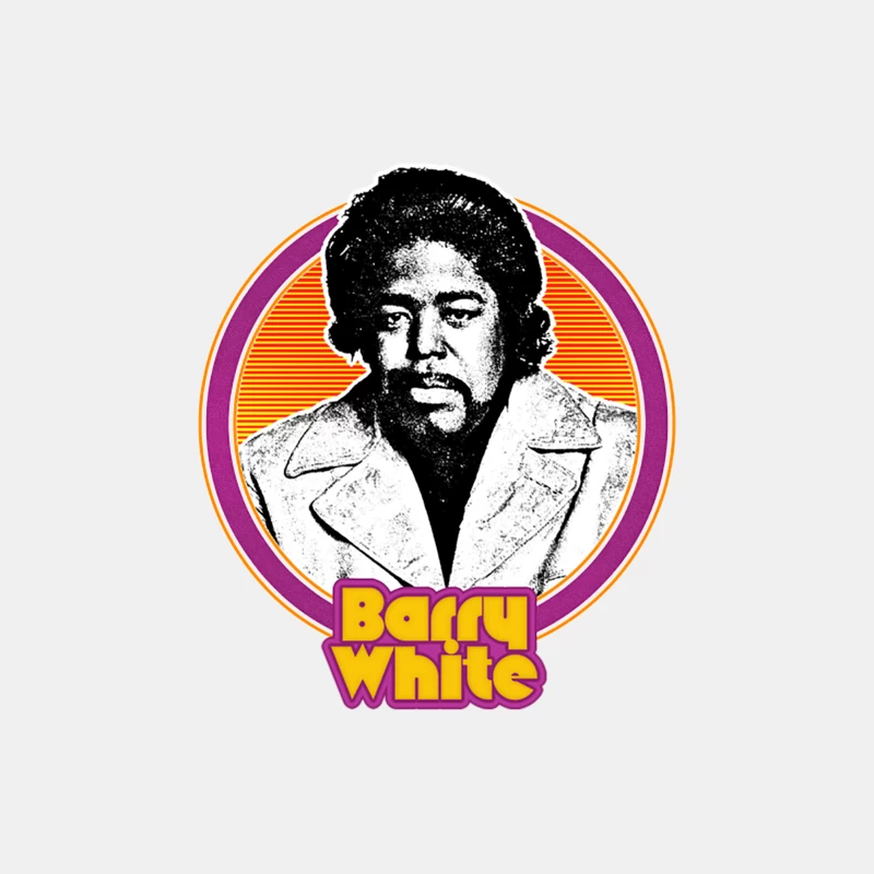 Barry White  Retro Soul Music Fan Design Male Tank Top