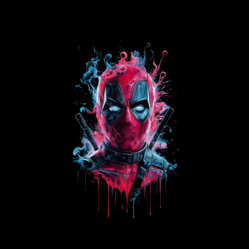 Deadpool Comic Art Illustration Mouse Pad