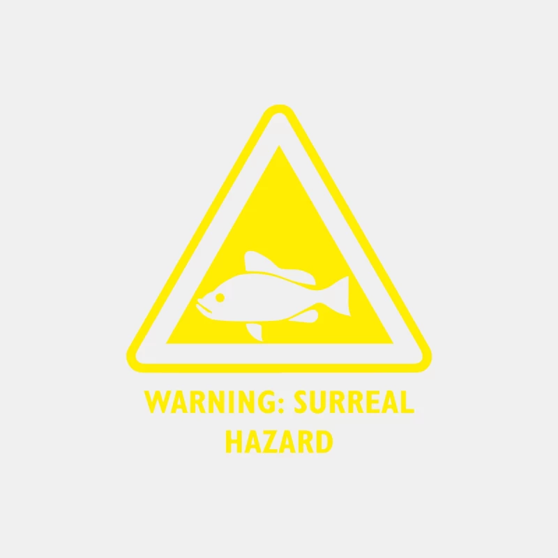 Surreal Fish Hazard Warning Sign Male Tank Top