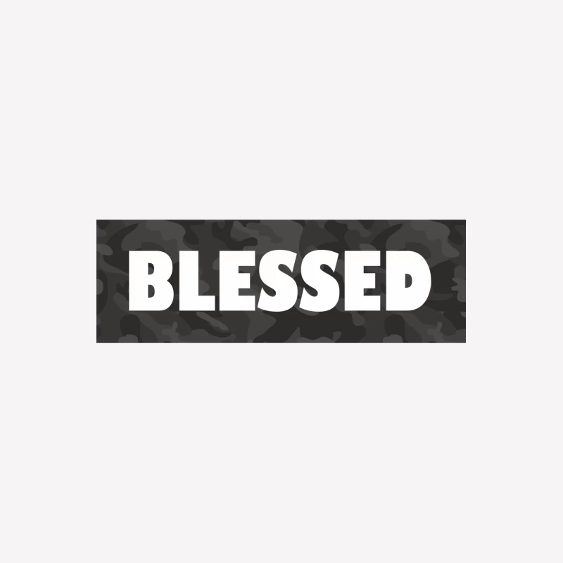 Blessed Camouflage Design Female T-Shirt