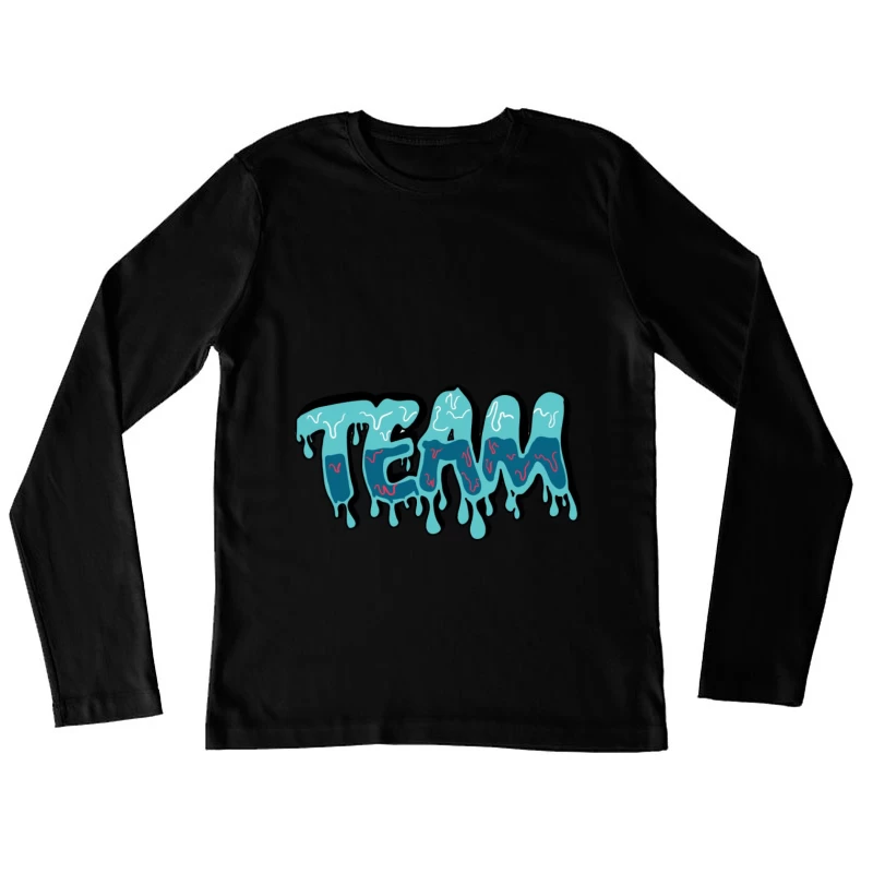 Graffiti-Stil TEAM Design Damen Langarm T-Shirt