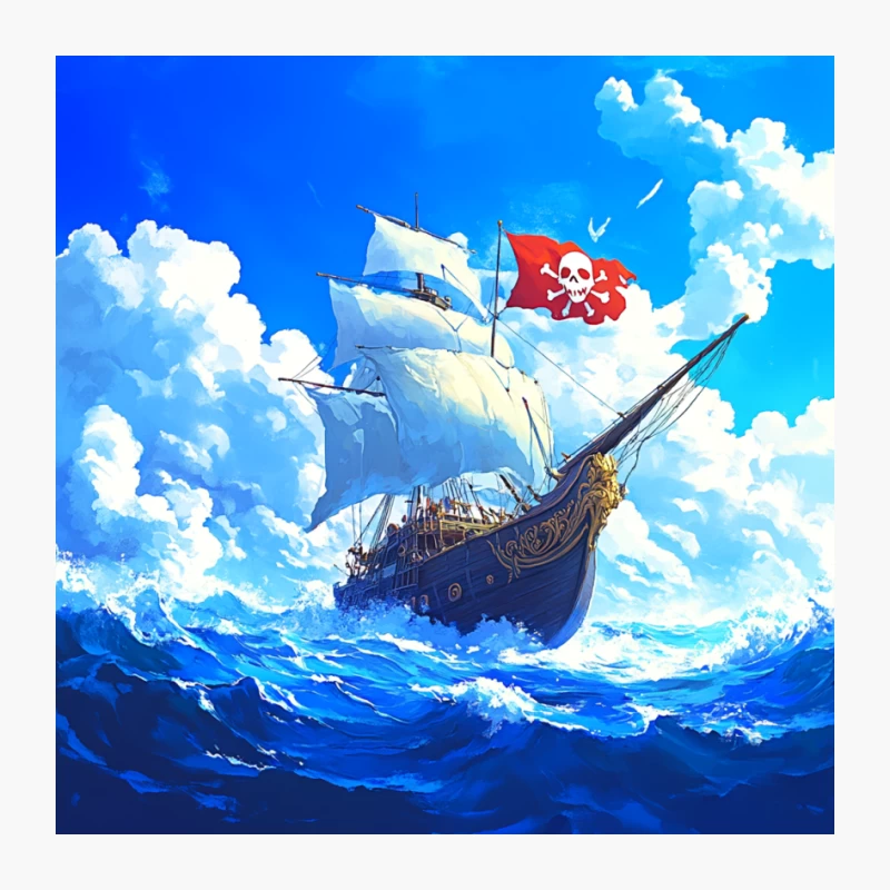 Pirate Adventure: Sailing the High Seas Pin