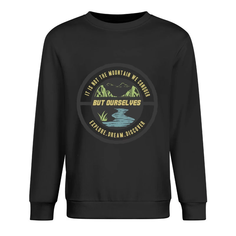 Motivation et Découverte en Plein Air Homme Sweat-shirt à enfiler