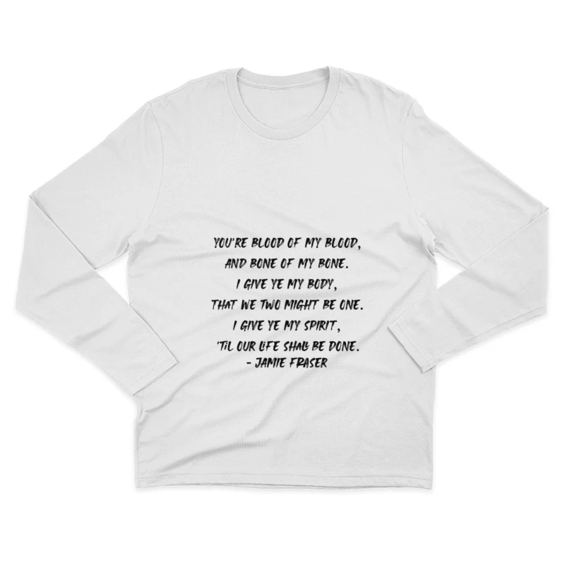Citation Romantique d'Outlander Homme Manches Longues T-Shirt