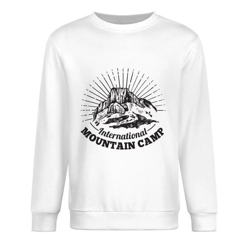 Internationales Berglager Logo Herren Pullover Sweatshirt