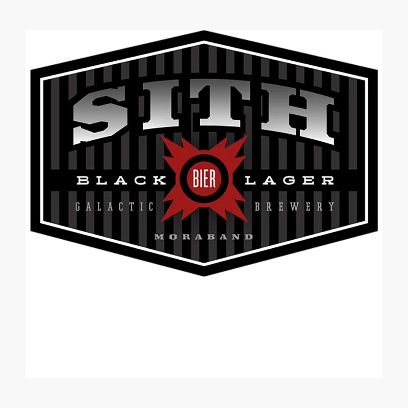 Sith Black Lager Throw Pillow