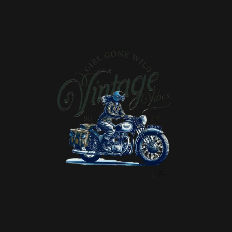 Vintage Motorradfahrer Design Herren Langarm T-Shirt