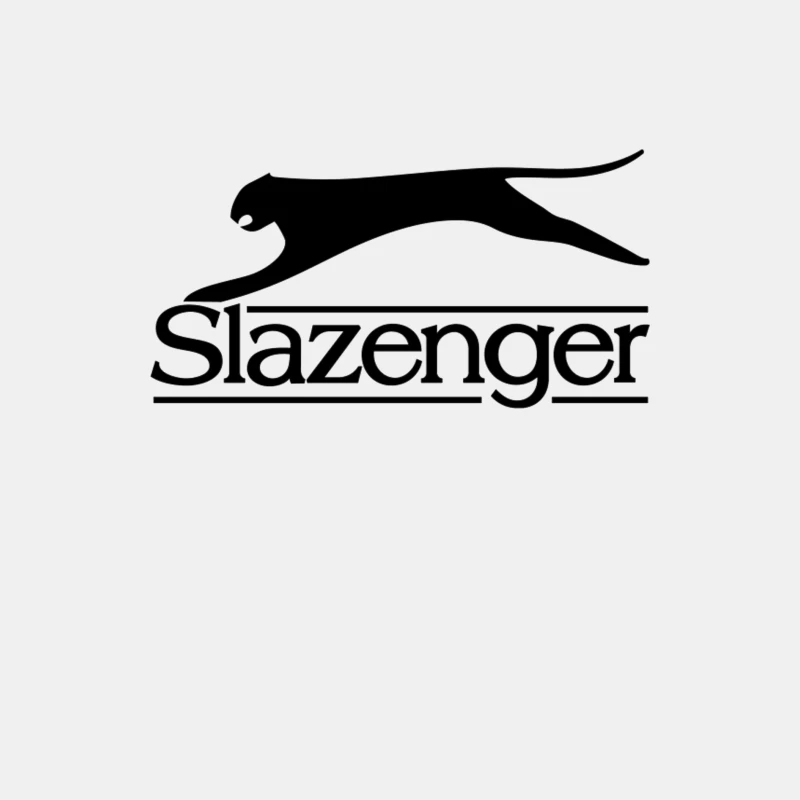 Slazenger Sports Brand Logo with Black Panther Silhouette Male Tank Top