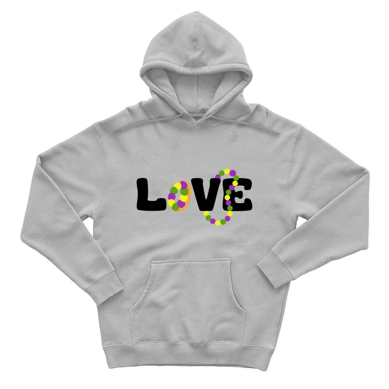Motif d'amour coloré pour Mardi Gras Homme Sweat à capuche