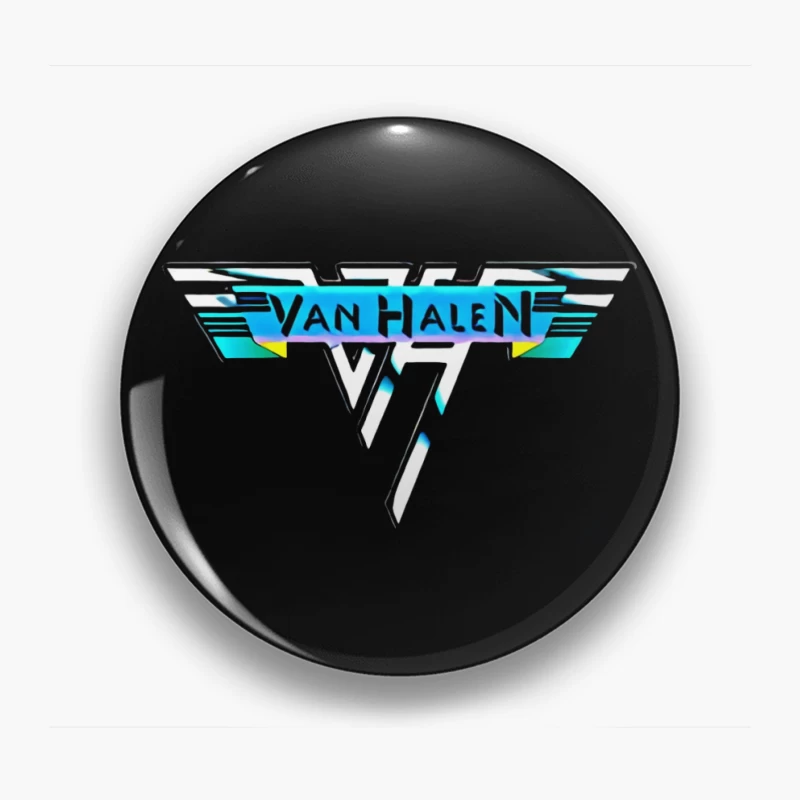 Van Halen Classic Band Logo in Retro 80s Style Pin