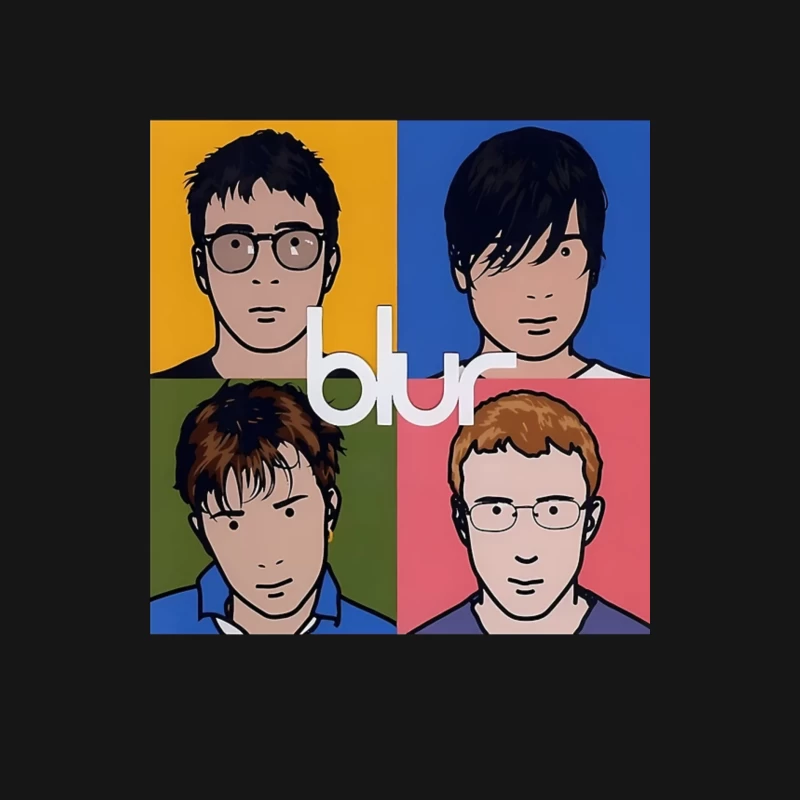 Blur Band Pop Art Style Album Cover Portrait Male Long Sleeve T-Shirt