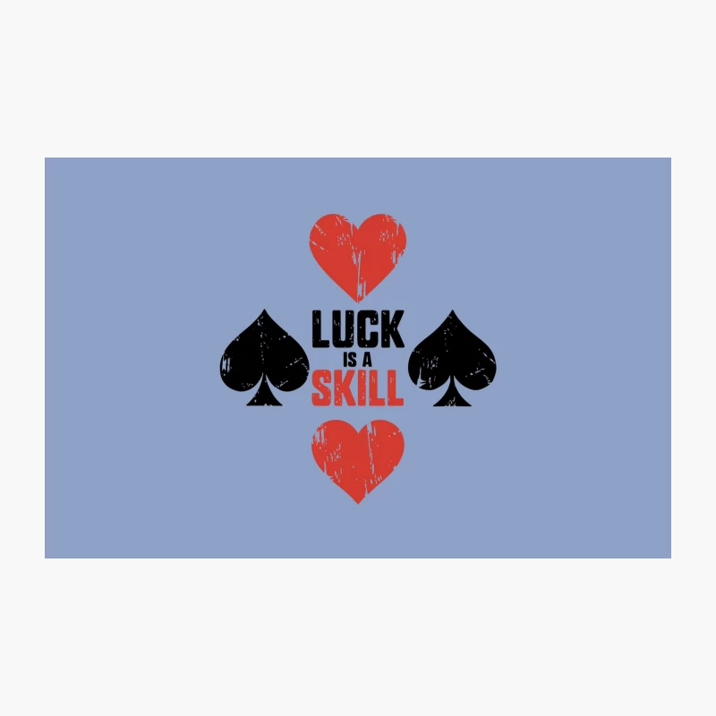 Motivational Poker Quote with Card Suits Design Travel Mug