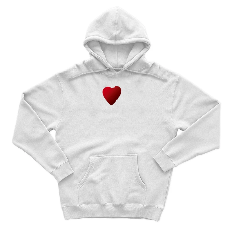 Abstraktes Herz und Schriftzug 'Peace' Herren Pullover Hoodie
