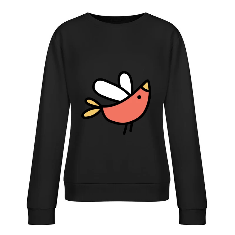 Oiseau coloré en vol Femme Sweat-shirt à enfiler