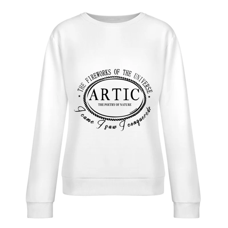 Universum Feuerwerk: Poesie der Natur Damen Pullover Sweatshirt