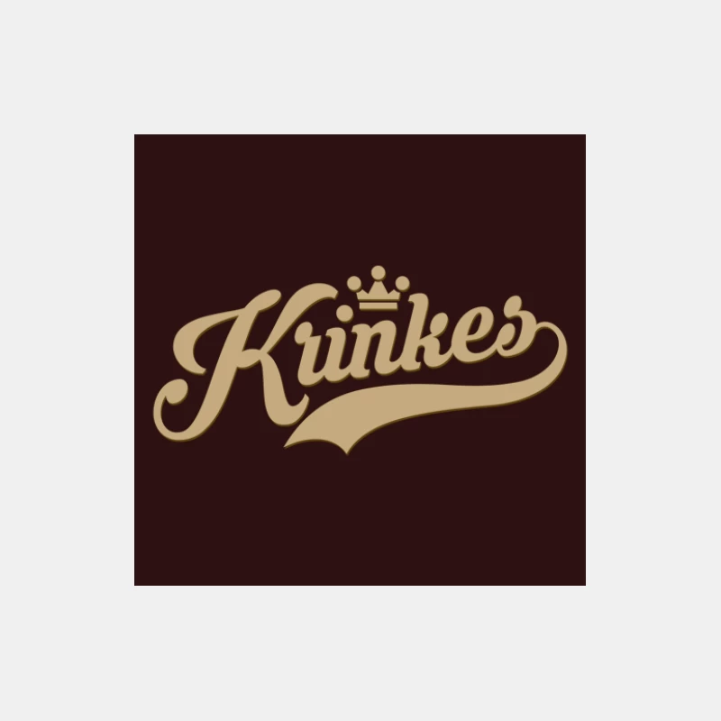 Design emblématique Krinkes en or sur fond sombre Homme Débardeur