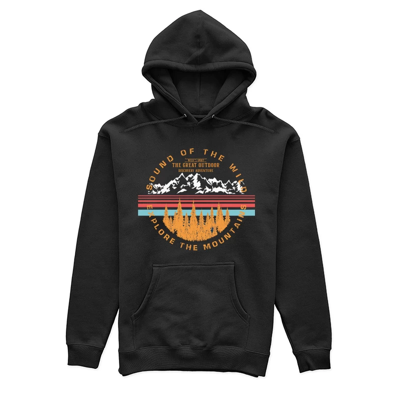 Entdeckung im Gebirge: Klang der Wildnis Damen Pullover Hoodie
