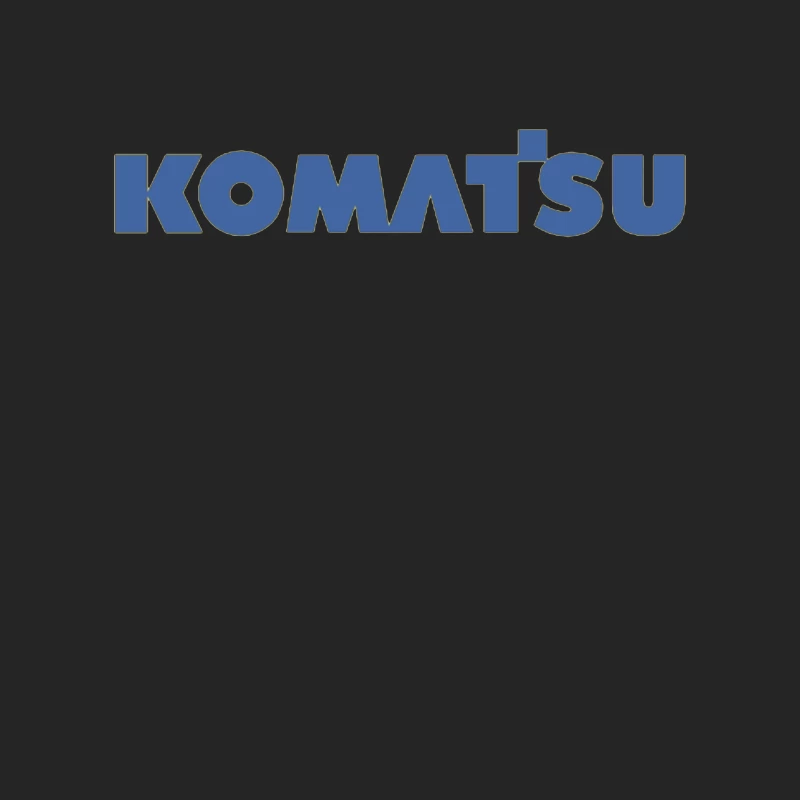 Komatsu Industrial Equipment Company Logo in Blue Female Pullover Sweatshirt