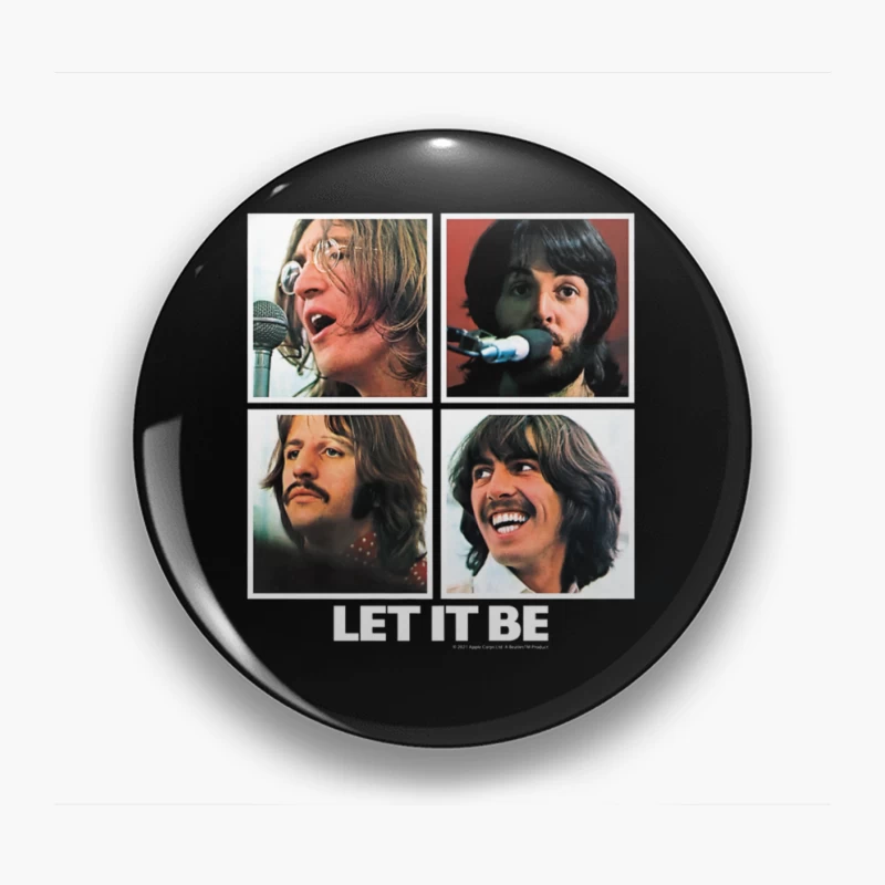 Four Classic Snapshots from The Let It Be Recording Sessions Pin