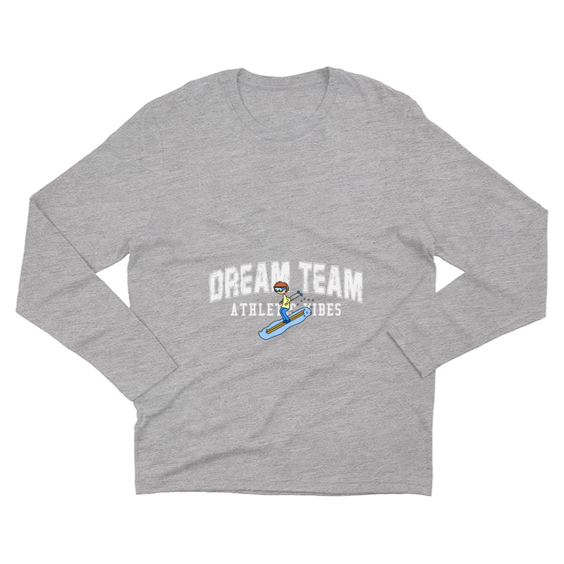 Sportliches Surfer-Logo Herren Langarm T-Shirt