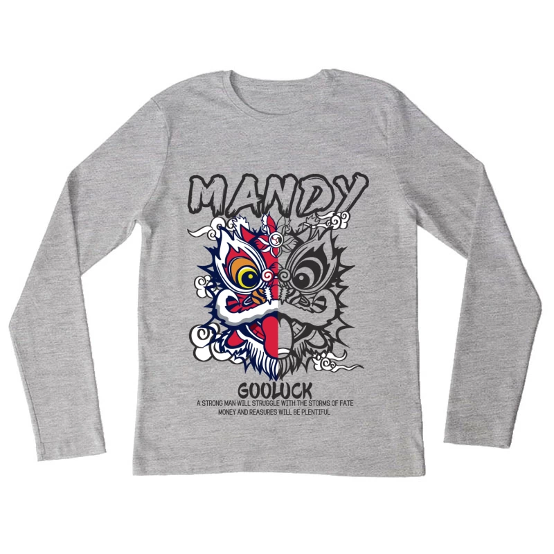 Drachenkunst und Weisheit Damen Langarm T-Shirt