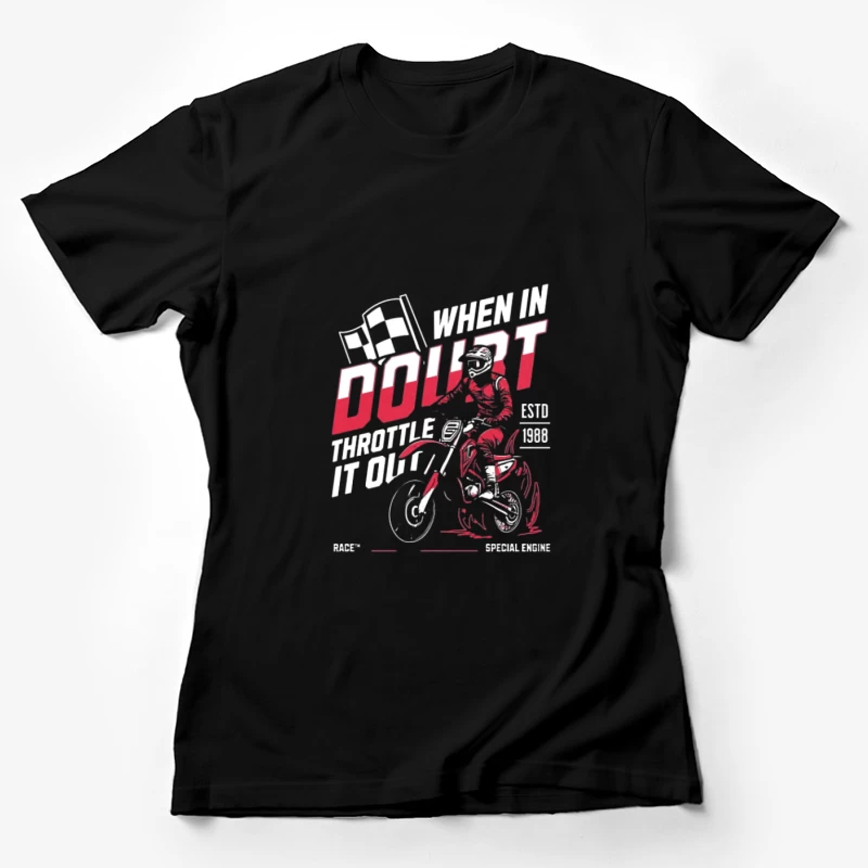 Conduite extrême à moto Femme T-Shirt