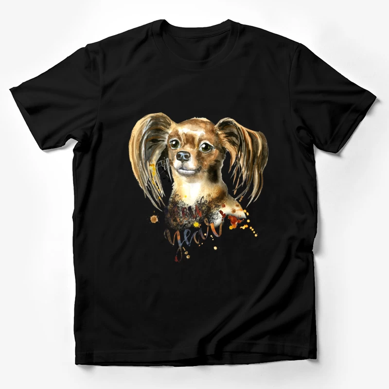 Portrait de chien et Nouvel An aquarelle Homme T-Shirt
