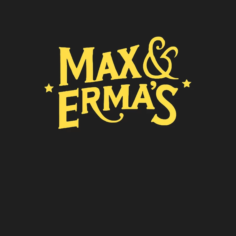 Max & Erma's Yellow Typography Logo Design Male Tank Top