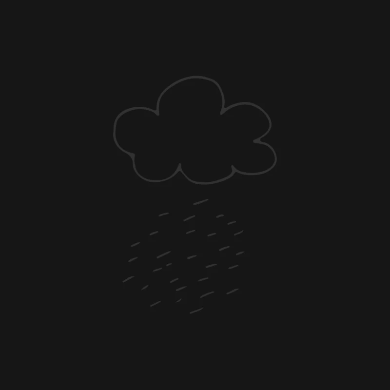 Nuage avec pluie Homme Manches Longues T-Shirt