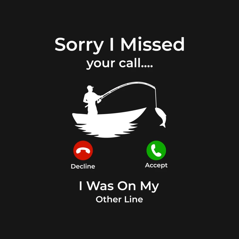 Fishing Sorry I Missed Your Call I Was On My Other Line Mouse Pad