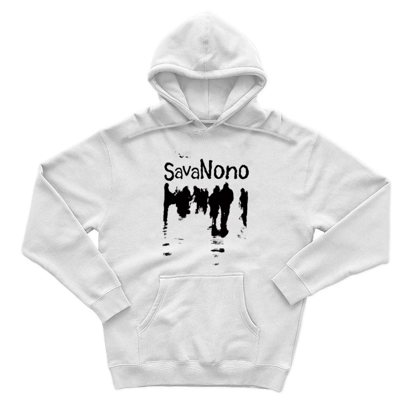 Schwarz-Weiß Menschen Silhouetten Herren Pullover Hoodie