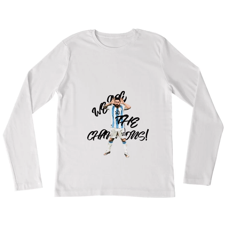 Fußballfeier mit Trikot Damen Langarm T-Shirt
