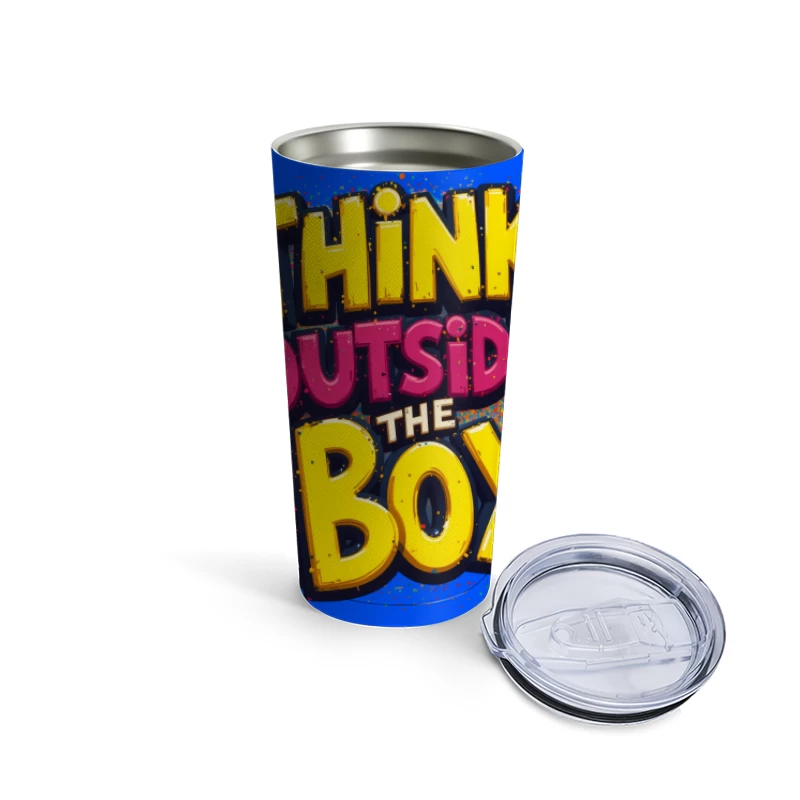 Think Outside the Box Design Travel Mug