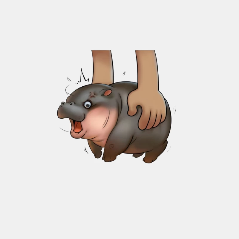 Adorable hippopotame porté Homme Débardeur