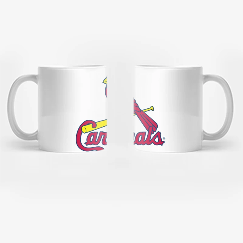 St. Louis Cardinals MLB Team Logo with Red Cardinal Mascot Coffee Mug