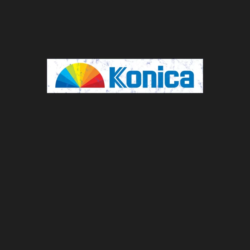 Konica Corporate Logo with Rainbow Semicircle Design Male Tank Top