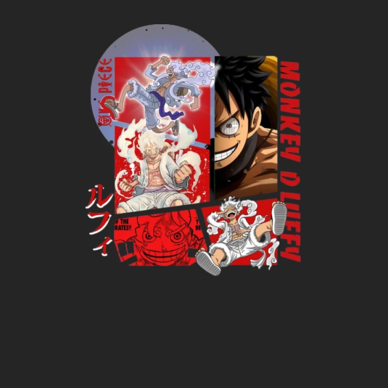 Luffy Illustration aus One Piece Herren Pullover Sweatshirt